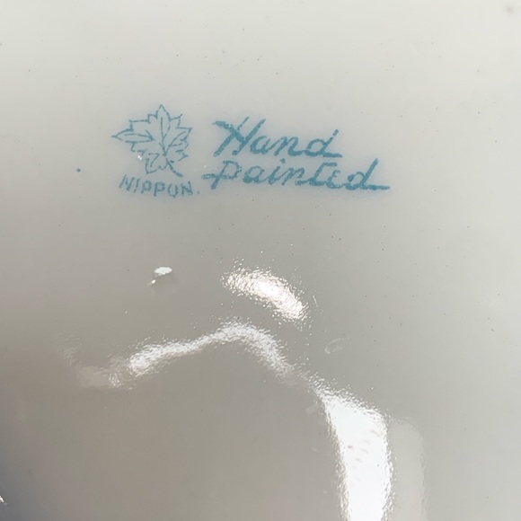 Nippon Vintage Ornate Blue and Gold Covered Jar With Landscape Scenes - Picture 9 of 16